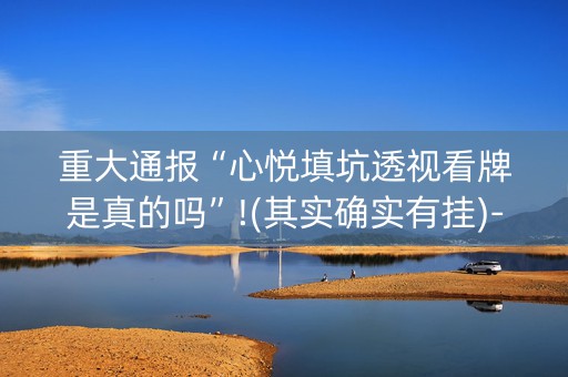 重大通报“心悦填坑透视看牌是真的吗”!(其实确实有挂)-知乎