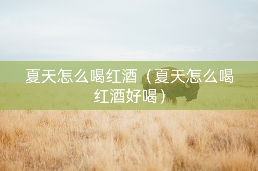 夏天怎么喝红酒（夏天怎么喝红酒好喝）