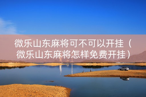 微乐山东麻将可不可以开挂（微乐山东麻将怎样免费开挂）