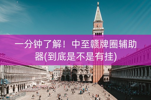一分钟了解！中至赣牌圈辅助器(到底是不是有挂)
