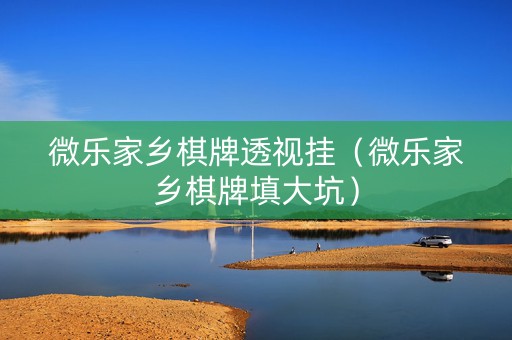 微乐家乡棋牌透视挂（微乐家乡棋牌填大坑）