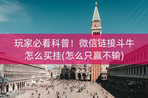 玩家必看科普！微信链接斗牛怎么买挂(怎么只赢不输)