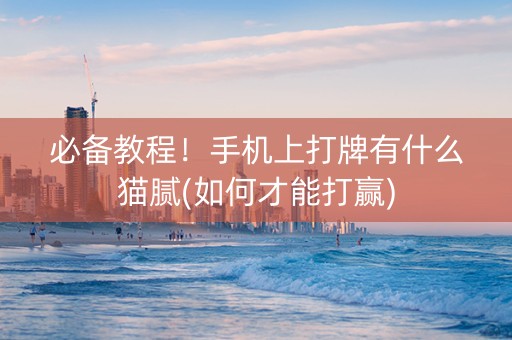 必备教程！手机上打牌有什么猫腻(如何才能打赢)
