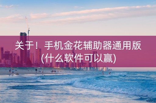 关于！手机金花辅助器通用版(什么软件可以赢)