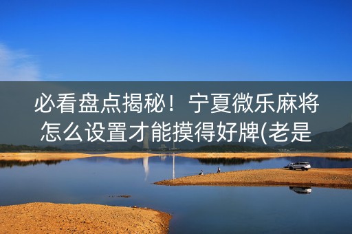 必看盘点揭秘！宁夏微乐麻将怎么设置才能摸得好牌(老是输怎么办)