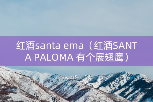 红酒santa ema（红酒SANTA PALOMA 有个展翅鹰）
