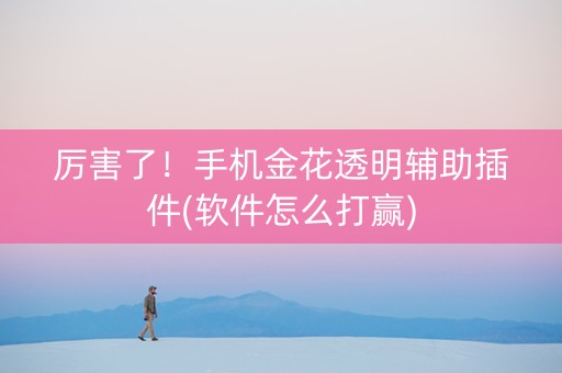 厉害了！手机金花透明辅助插件(软件怎么打赢)