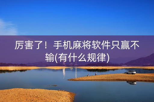 厉害了！手机麻将软件只赢不输(有什么规律)