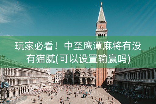 玩家必看！中至鹰潭麻将有没有猫腻(可以设置输赢吗)