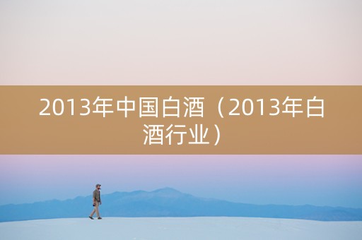 2013年中国白酒（2013年白酒行业）