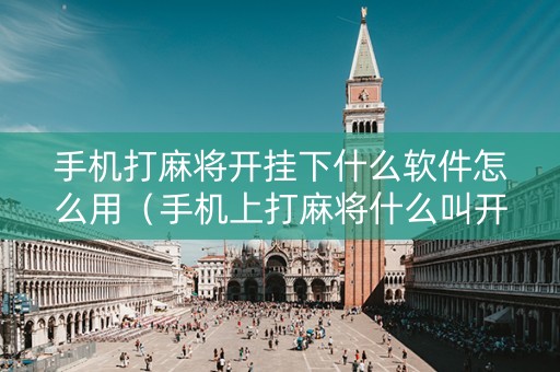 手机打麻将开挂下什么软件怎么用（手机上打麻将什么叫开挂）