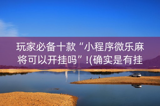 玩家必备十款“小程序微乐麻将可以开挂吗”!(确实是有挂)-知乎