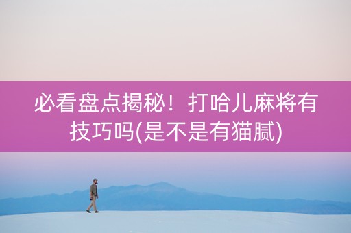 必看盘点揭秘！打哈儿麻将有技巧吗(是不是有猫腻)