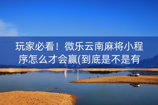 玩家必看！微乐云南麻将小程序怎么才会赢(到底是不是有挂)
