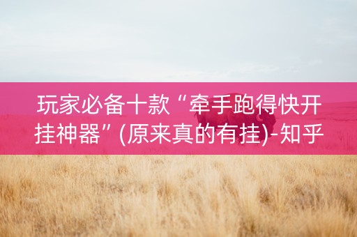 玩家必备十款“牵手跑得快开挂神器”(原来真的有挂)-知乎