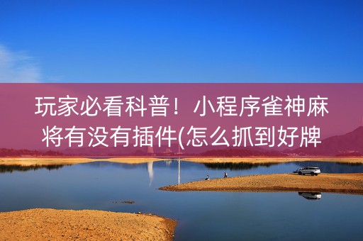 玩家必看科普！小程序雀神麻将有没有插件(怎么抓到好牌)