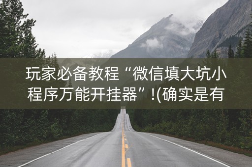 玩家必备教程“微信填大坑小程序万能开挂器”!(确实是有挂)-知乎