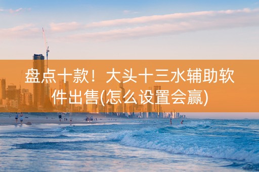 盘点十款！大头十三水辅助软件出售(怎么设置会赢)