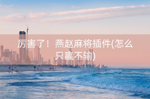 厉害了！燕赵麻将插件(怎么只赢不输)