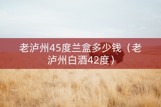 老泸州45度兰盒多少钱（老泸州白酒42度）