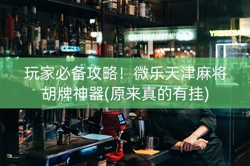 玩家必备攻略！微乐天津麻将胡牌神器(原来真的有挂)