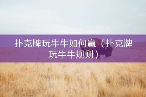 扑克牌玩牛牛如何赢（扑克牌玩牛牛规则）