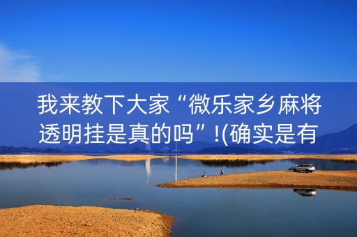 我来教下大家“微乐家乡麻将透明挂是真的吗”!(确实是有挂)-知乎