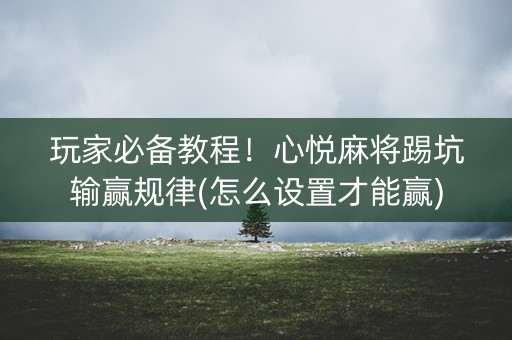 玩家必备教程！心悦麻将踢坑输赢规律(怎么设置才能赢)