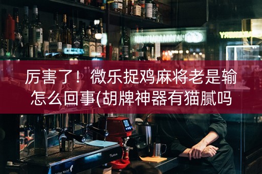 厉害了！微乐捉鸡麻将老是输怎么回事(胡牌神器有猫腻吗)