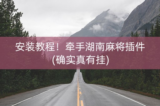安装教程！牵手湖南麻将插件(确实真有挂)