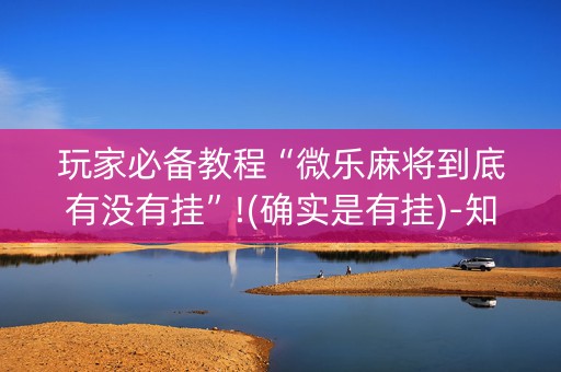 玩家必备教程“微乐麻将到底有没有挂”!(确实是有挂)-知乎
