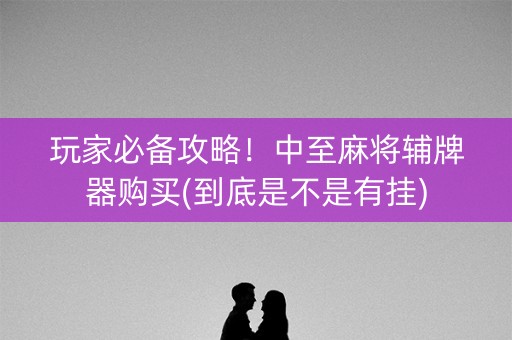 玩家必备攻略！中至麻将辅牌器购买(到底是不是有挂)