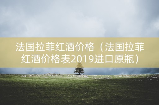 法国拉菲红酒价格（法国拉菲红酒价格表2019进口原瓶）