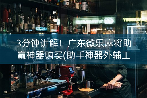 3分钟讲解！广东微乐麻将助赢神器购买(助手神器外辅工具)