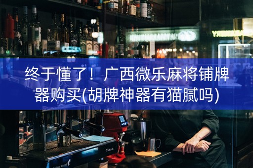 终于懂了！广西微乐麻将铺牌器购买(胡牌神器有猫腻吗)