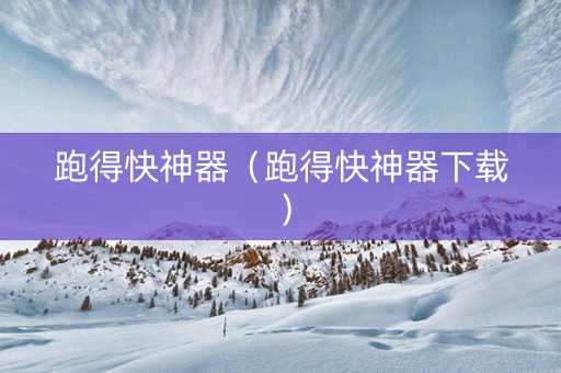 跑得快神器（跑得快神器下载）