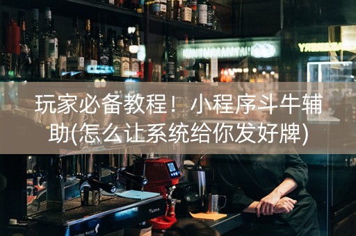 玩家必备教程！小程序斗牛辅助(怎么让系统给你发好牌)