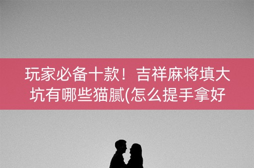 玩家必备十款！吉祥麻将填大坑有哪些猫腻(怎么提手拿好牌)