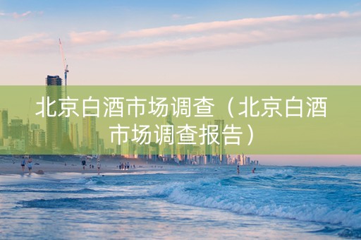 北京白酒市场调查（北京白酒市场调查报告）
