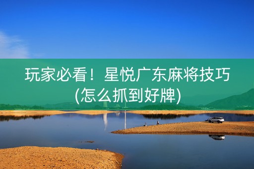 玩家必看！星悦广东麻将技巧(怎么抓到好牌)