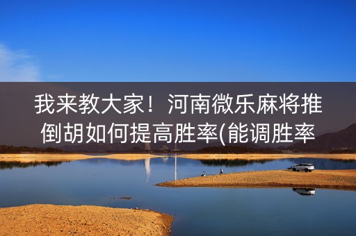 我来教大家！河南微乐麻将推倒胡如何提高胜率(能调胜率吗)