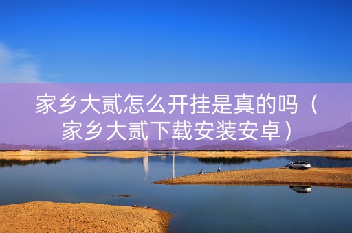 家乡大贰怎么开挂是真的吗（家乡大贰下载安装安卓）