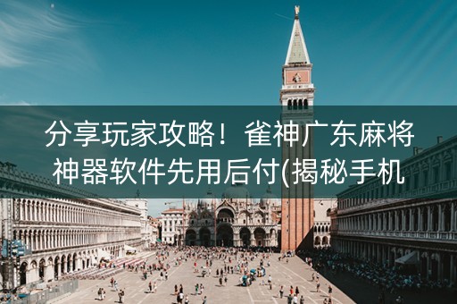分享玩家攻略！雀神广东麻将神器软件先用后付(揭秘手机上助手软件)