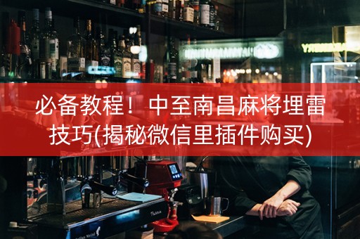 必备教程！中至南昌麻将埋雷技巧(揭秘微信里插件购买)