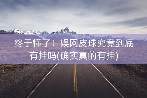 终于懂了！娱网皮球究竟到底有挂吗(确实真的有挂)