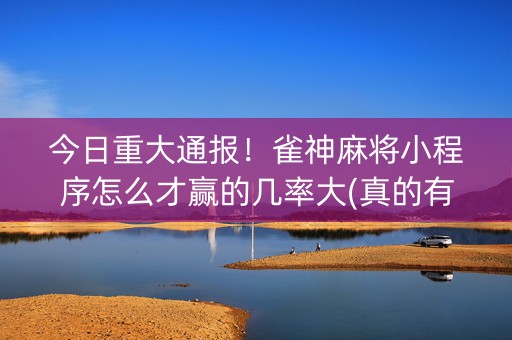 今日重大通报！雀神麻将小程序怎么才赢的几率大(真的有挂)