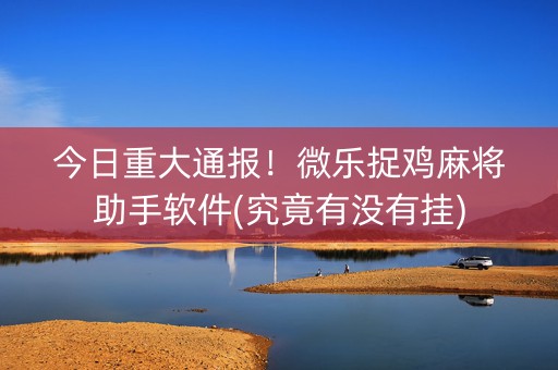 今日重大通报！微乐捉鸡麻将助手软件(究竟有没有挂)