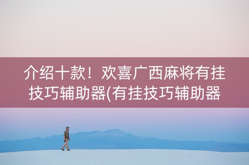 介绍十款！欢喜广西麻将有挂技巧辅助器(有挂技巧辅助器)