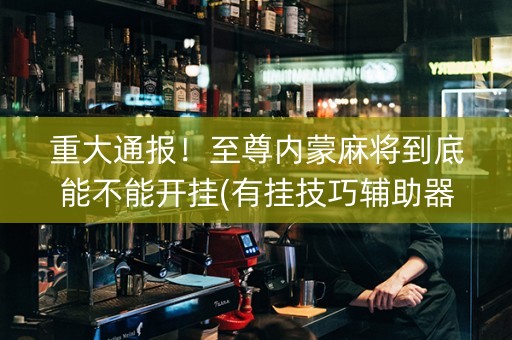 重大通报！至尊内蒙麻将到底能不能开挂(有挂技巧辅助器)
