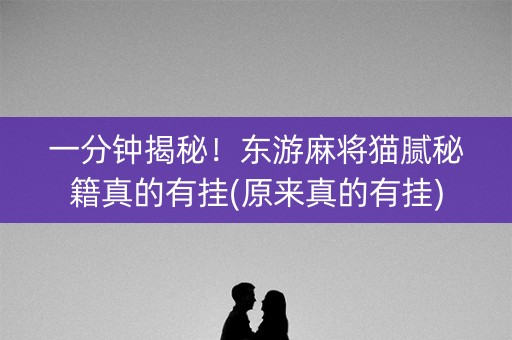 一分钟揭秘！东游麻将猫腻秘籍真的有挂(原来真的有挂)